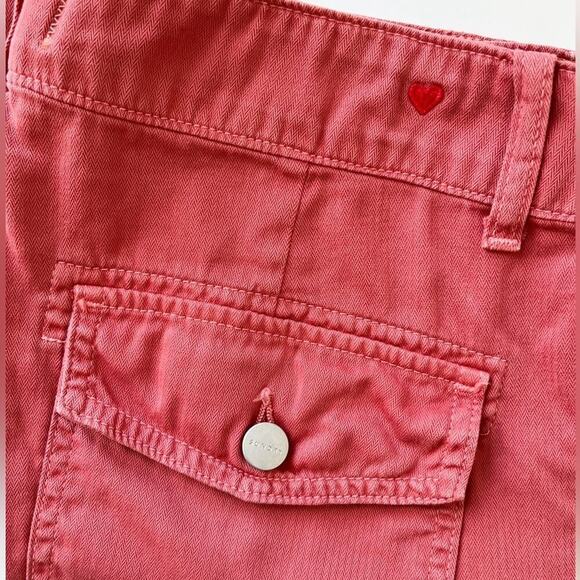 Sundry Croft Crop Pants Size 29 Deep Pockets Pink / Terra Cotta Cotton - Picture 10 of 10